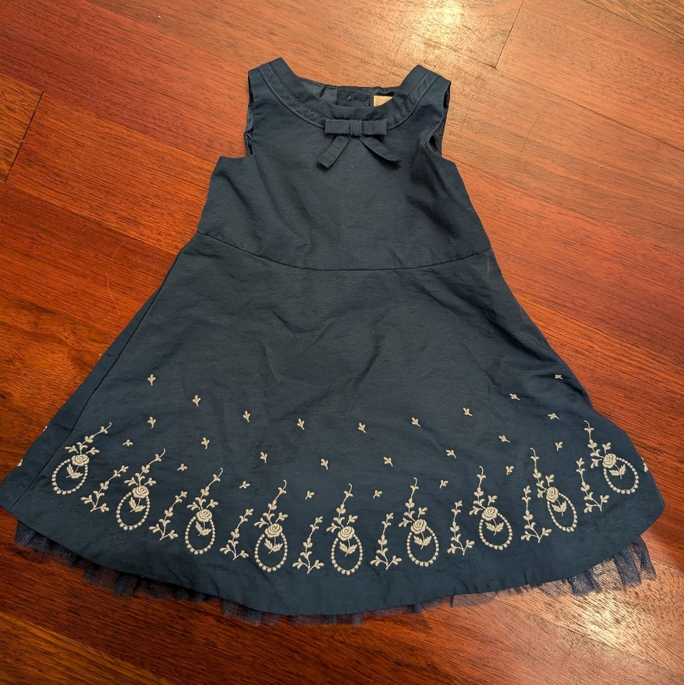 Janie and Jack navy infant dress
